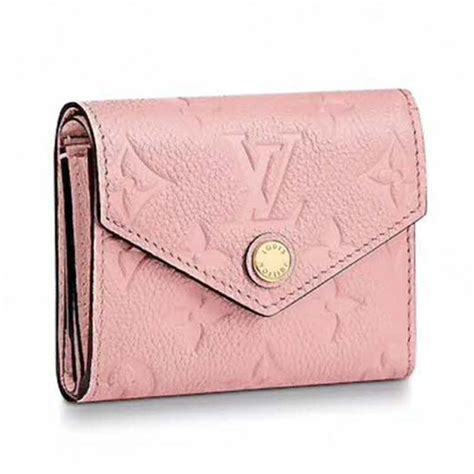 lv card wallet pink